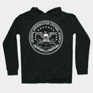 DISA Defense Information Systems Agency White Logo Hoodie